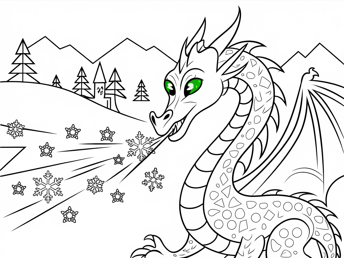 Chill Out with This Ice-Breathing Dragon Scene