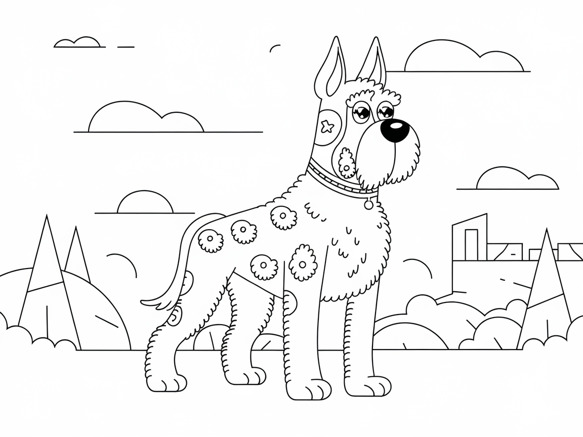 Unleash Creativity with This Whimsical Schnauzer Design