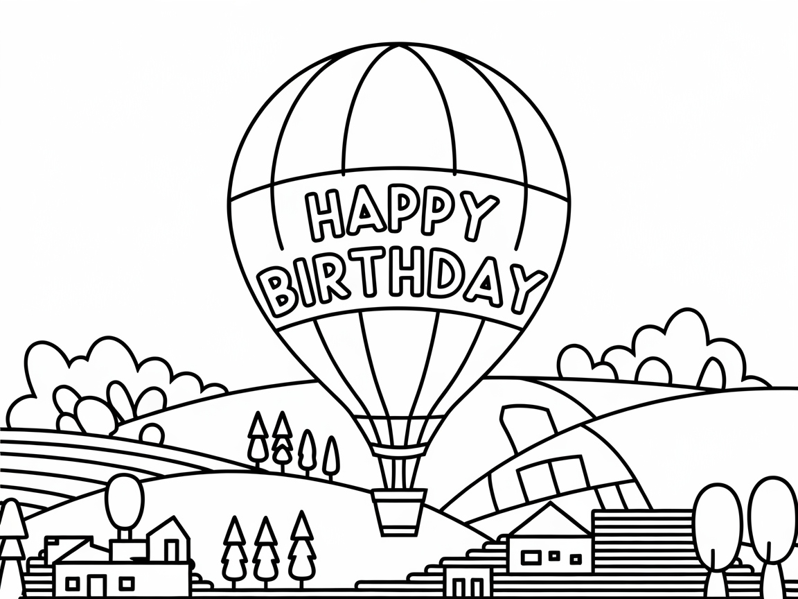 Celebrate in the Sky with This Birthday Balloon Scene