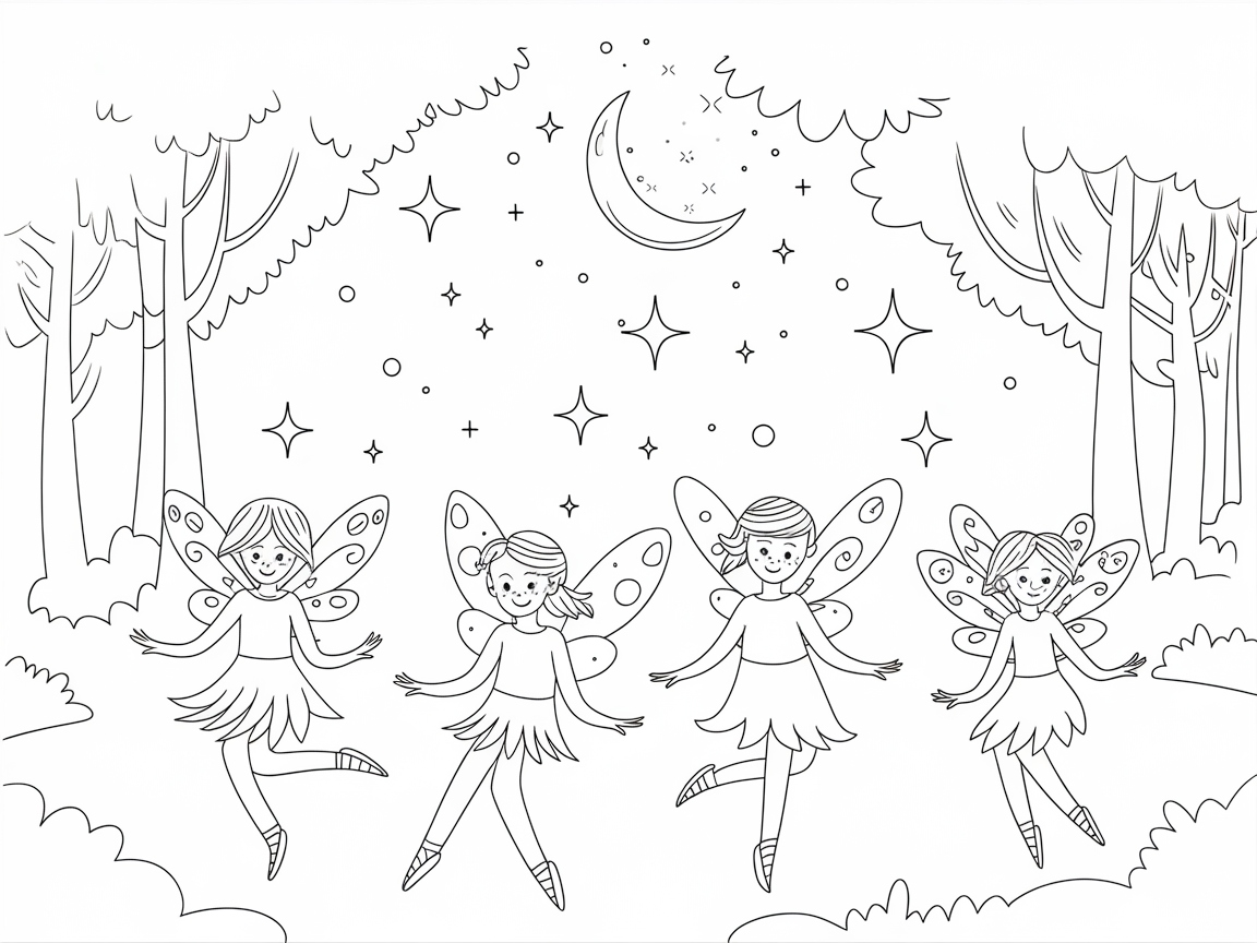 Dance with Fairies Under the Starlit Sky