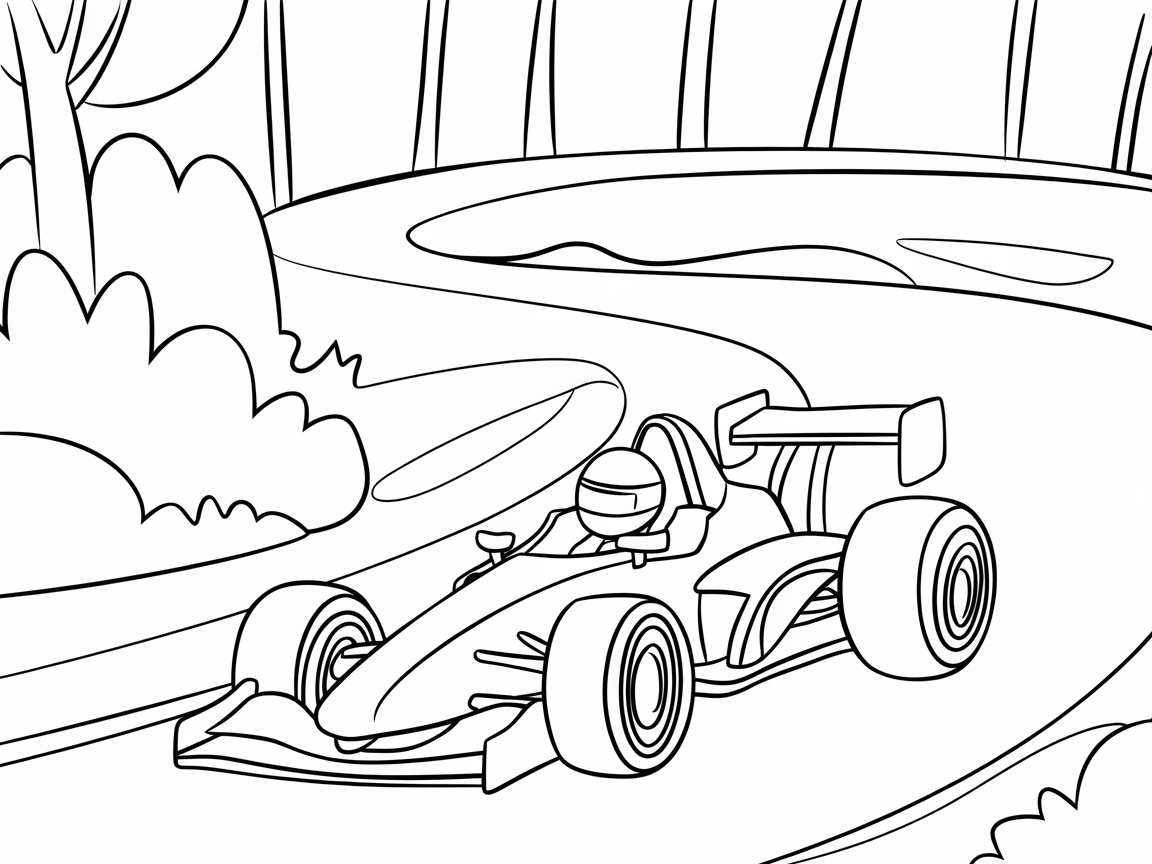 Experience the Thrill of Racing with This Formula Car Scene