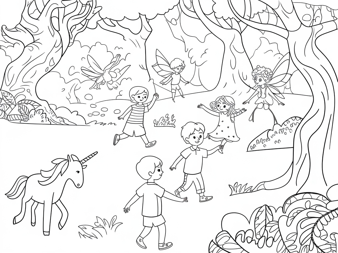 Dance with Fairies and Unicorns in This Enchanted Forest