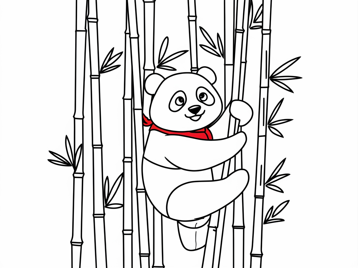 Climb with a Panda in This Bamboo Adventure