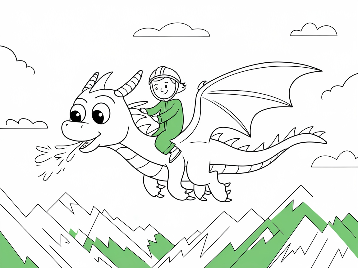 Soar Through the Skies with a Playful Dragon Ride