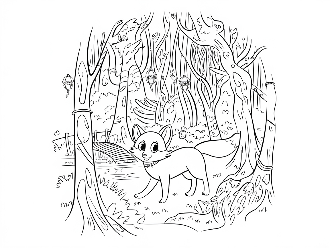 Explore the Enchanted Forest with This Playful Fox