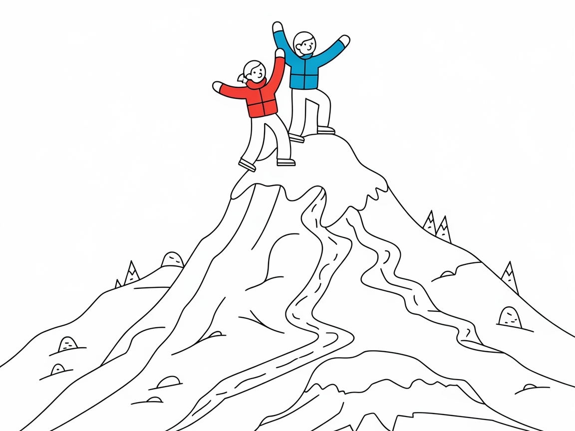 Conquer New Heights with This Mountain Climbing Scene