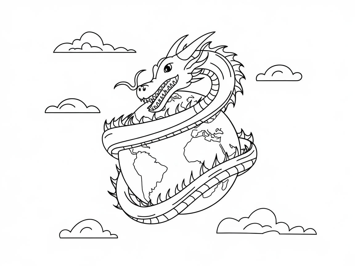 Wrap Your Imagination Around This Earth-Embracing Dragon