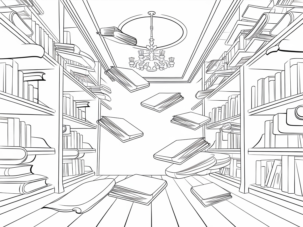 Step into a World of Floating Books and Mystical Libraries