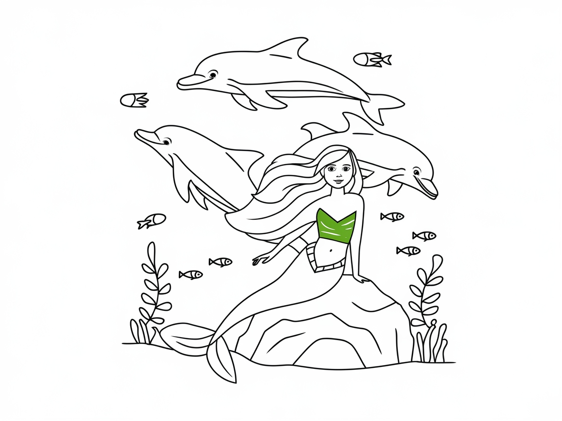 Dive into the Ocean with This Mermaid and Dolphin Adventure