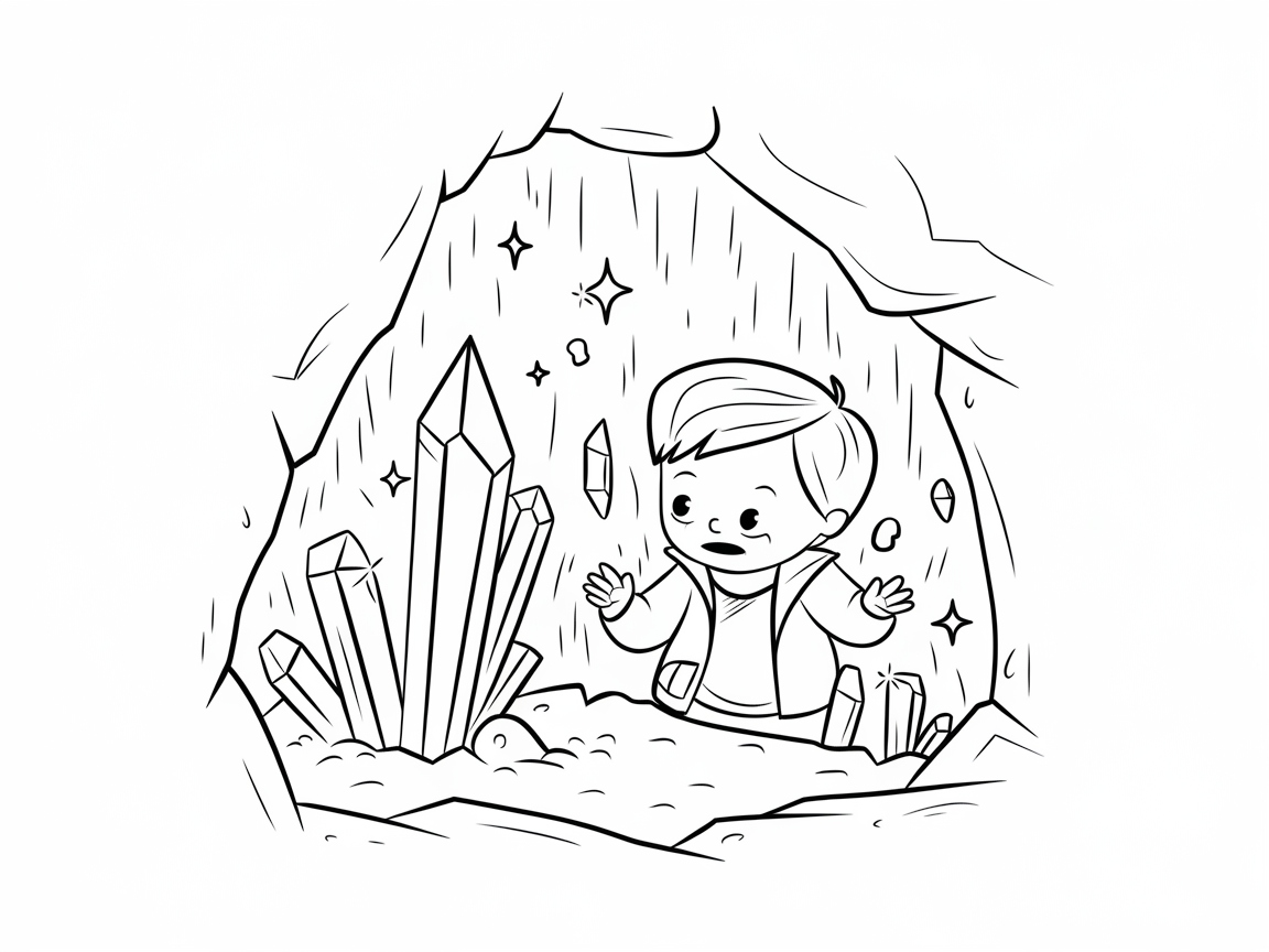 Discover Hidden Treasures in a Crystal Cave