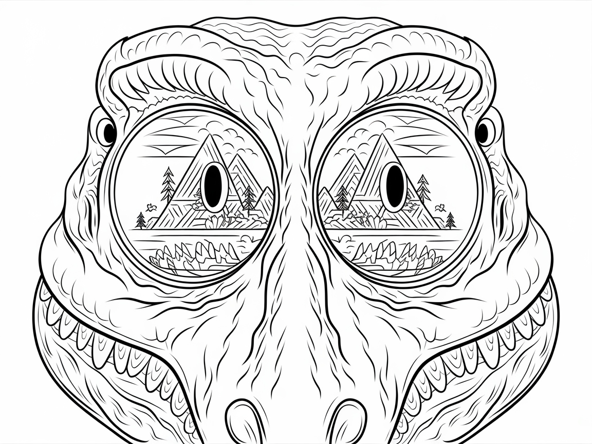 See Through the Eyes of a Dinosaur in This Captivating Design