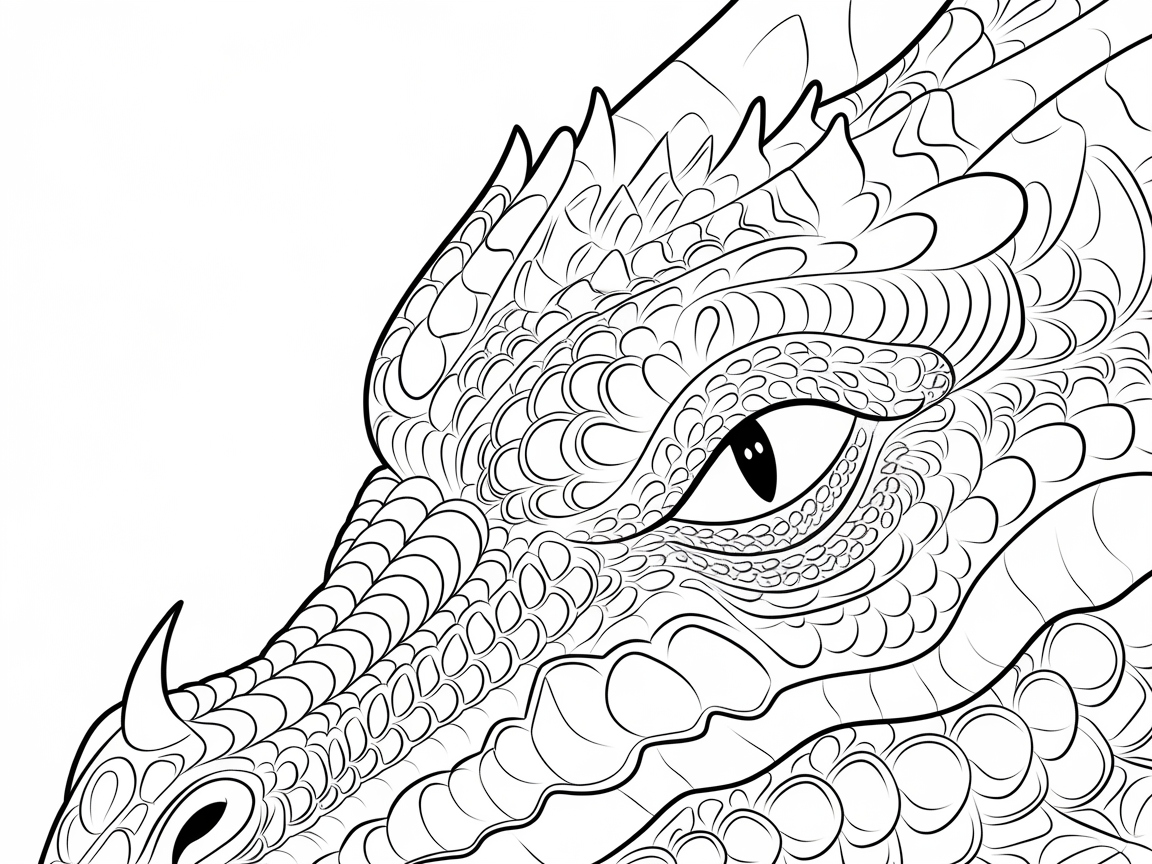 Detailed Dragon Eye Close-Up
