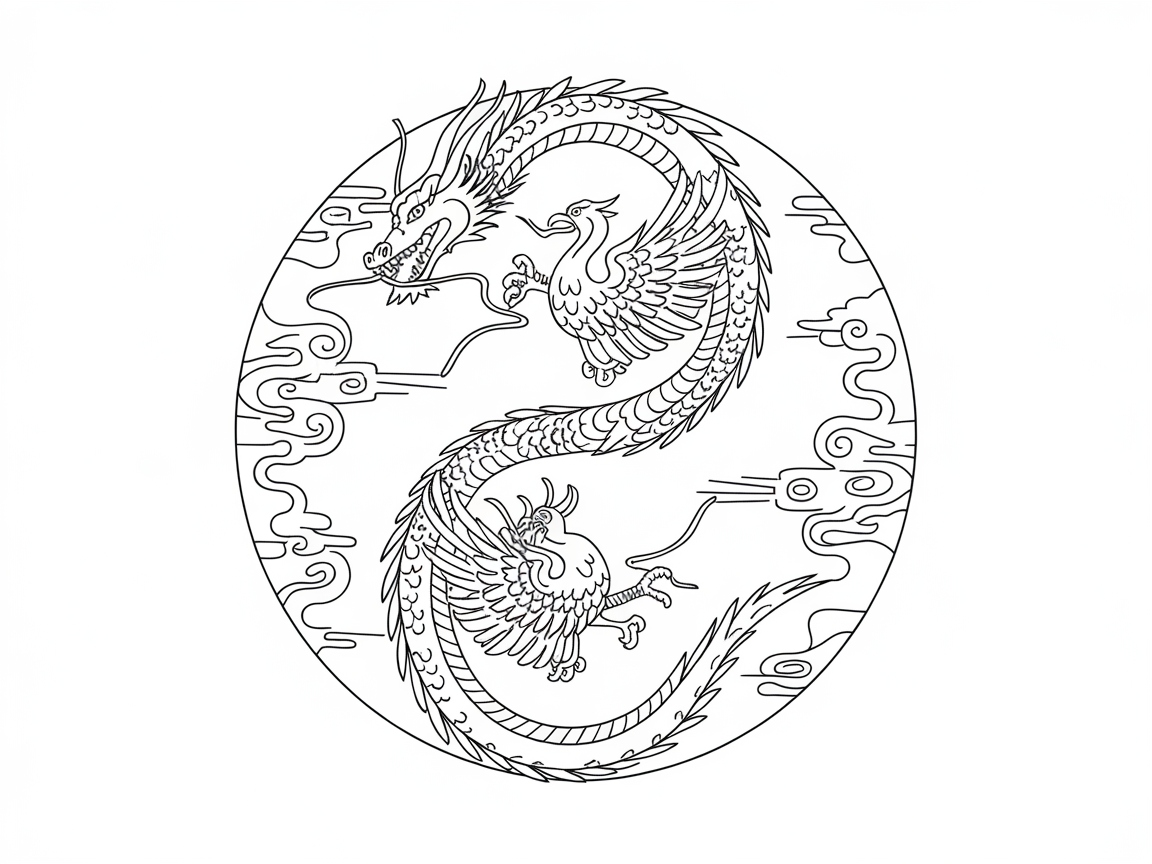 Dragon and Phoenix in Harmonious Balance