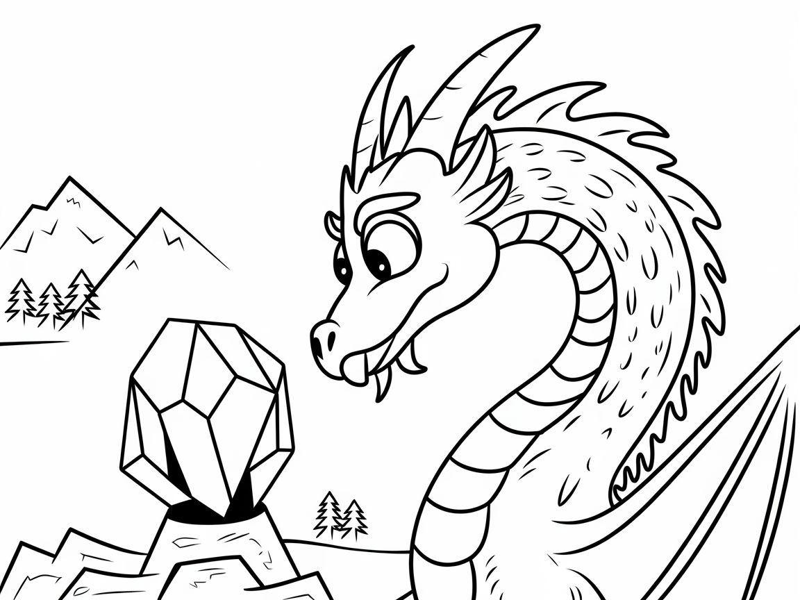 Discover Hidden Treasures with This Gem-Guarding Dragon