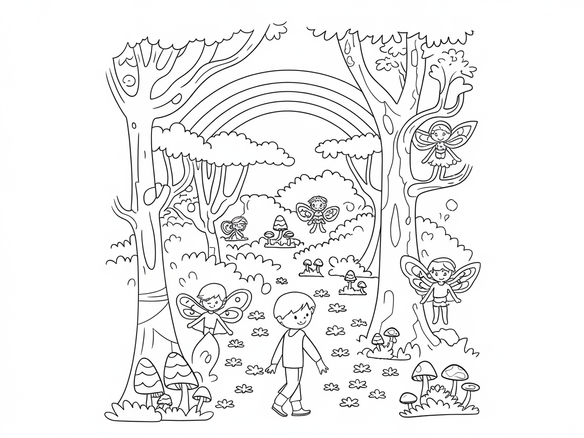 Step Into an Enchanting Forest Fairy Scene