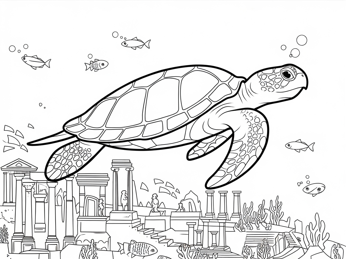 Explore an Ancient Underwater World with This Sea Turtle