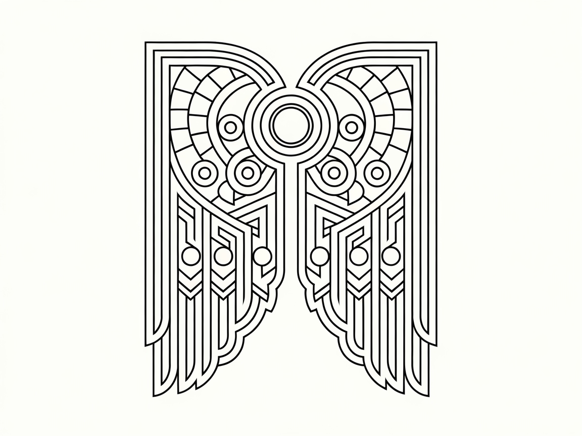 Explore Geometric Patterns in Angel Wings