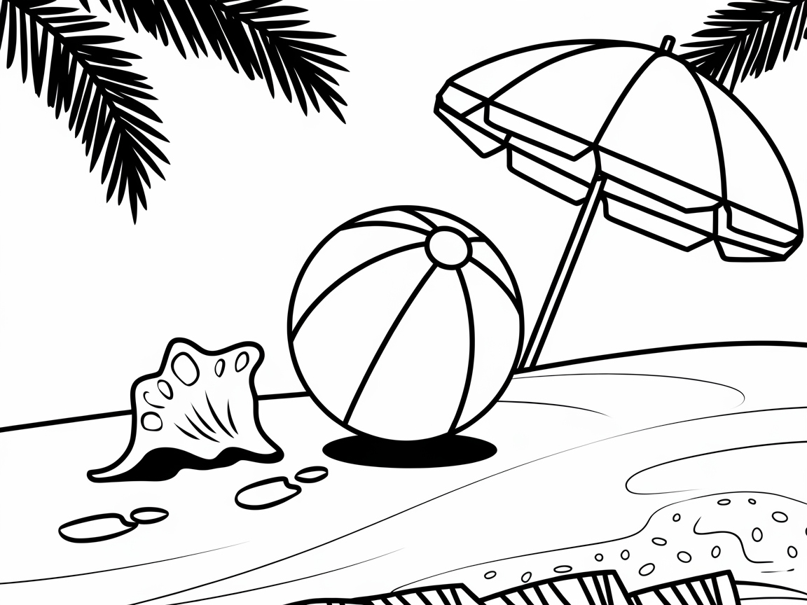 Brighten Up This Beach Ball Scene