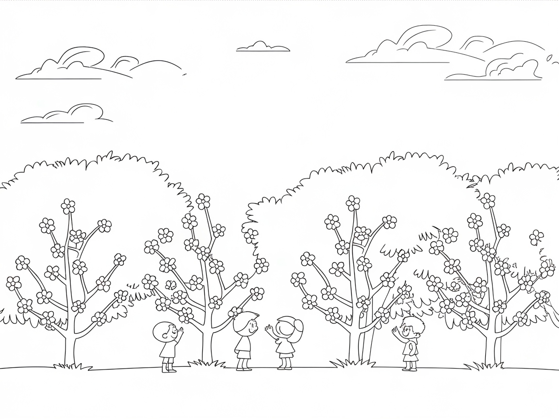Blossoming Apple Orchard Adventure