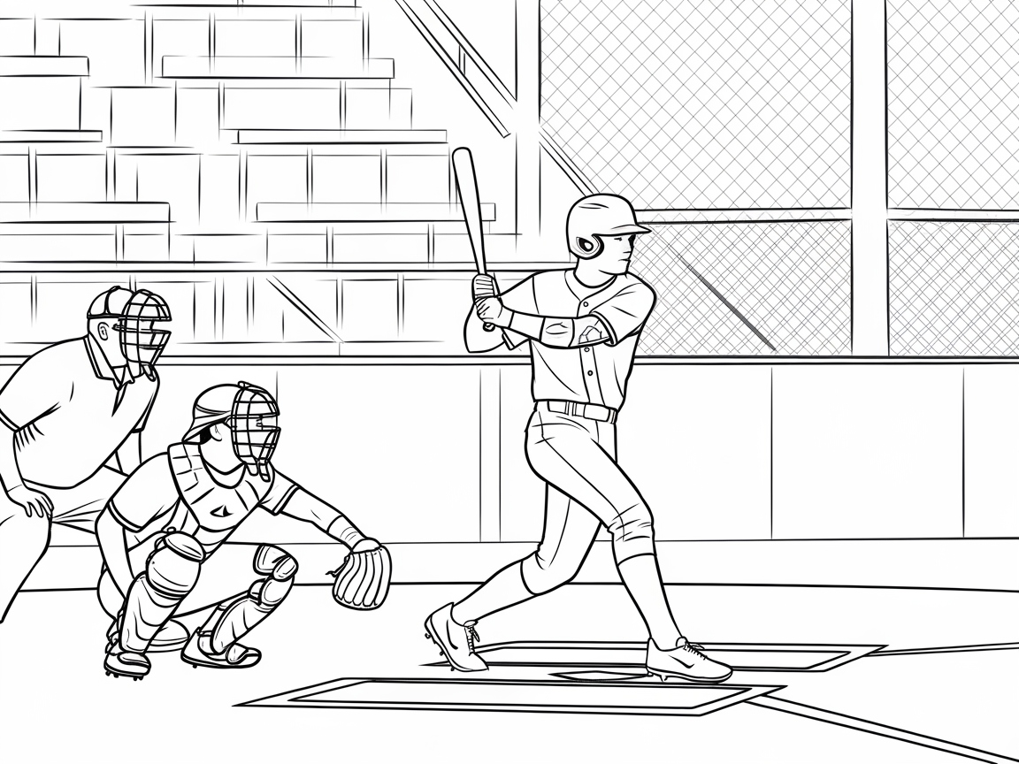 Step Up to the Plate with This Action-Packed Baseball Scene