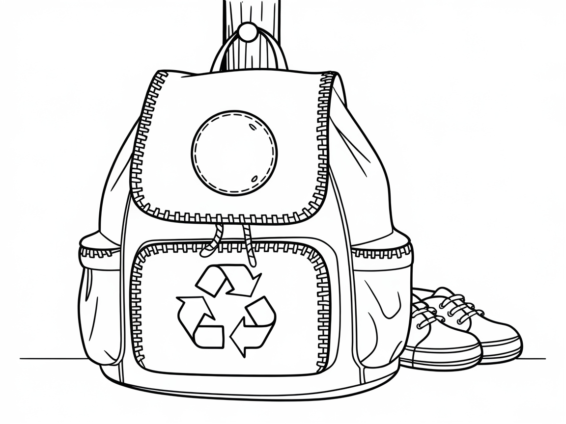 Eco-Friendly Adventure with This Recycle Backpack