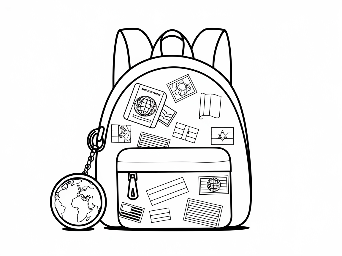 Embark on a Global Adventure with This Travel-Themed Backpack
