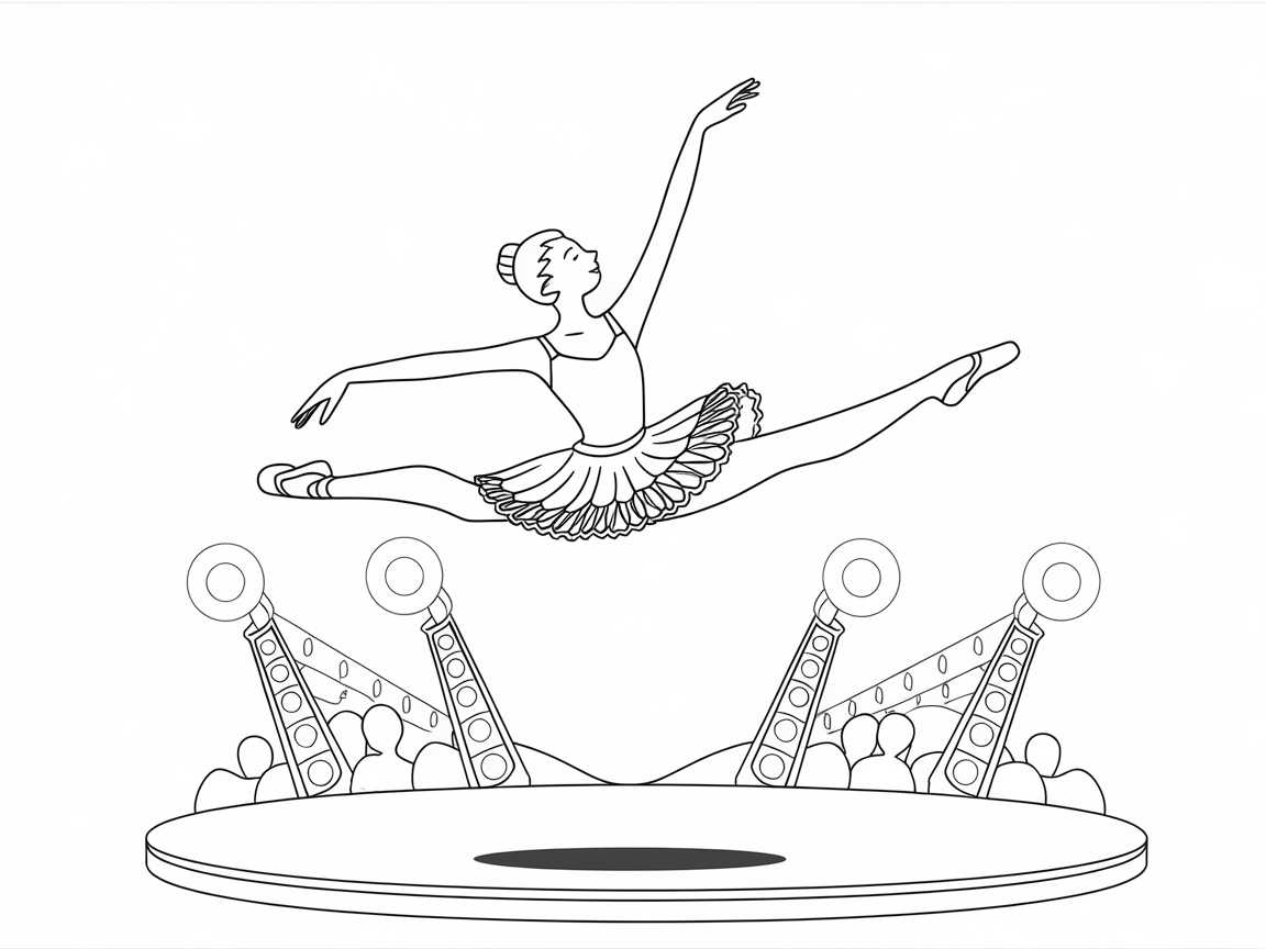 Leap into the Spotlight with This Dynamic Ballerina