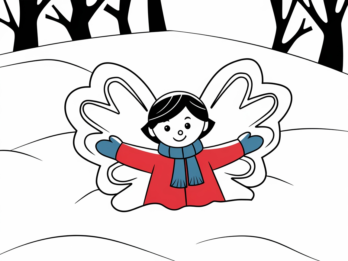 Craft a Cozy Snow Angel Scene