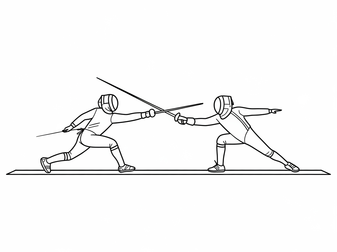 Engage Your Skills with This Thrilling Fencing Duel