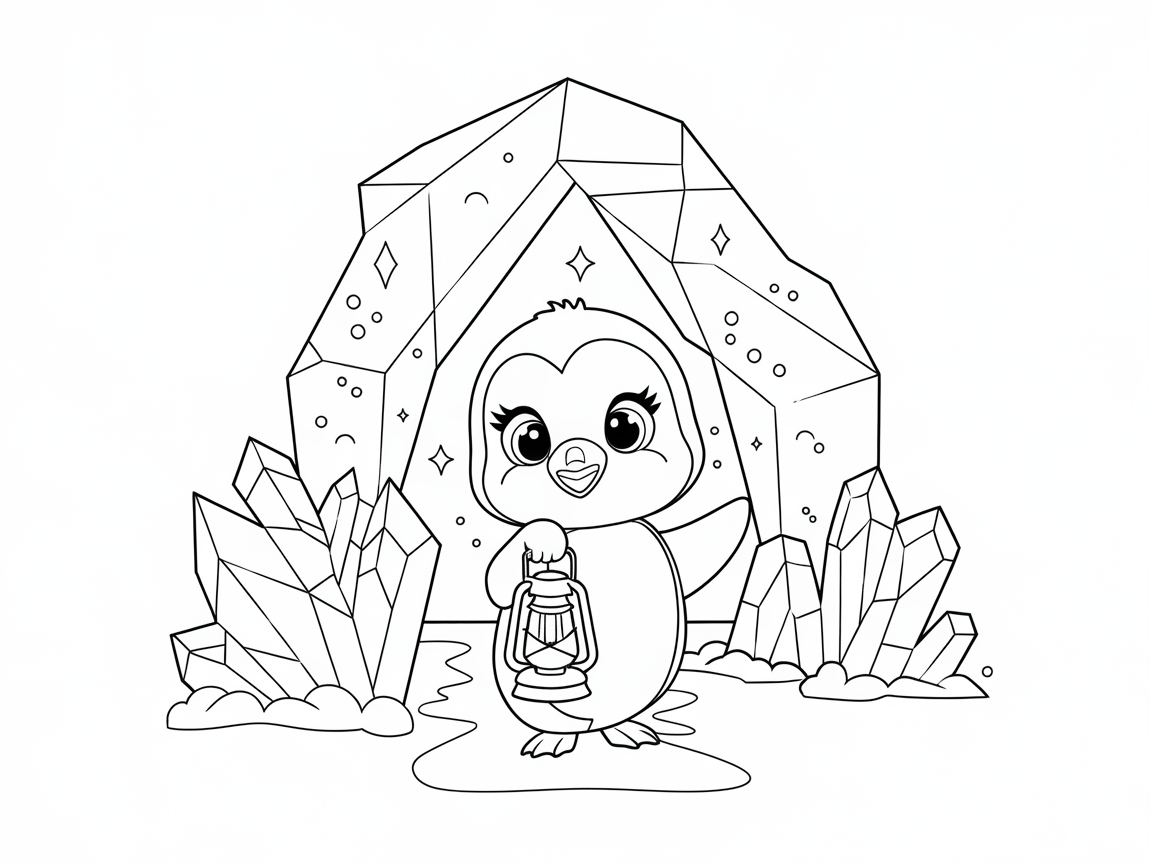 Discover the Gem Caves with This Curious Penguin