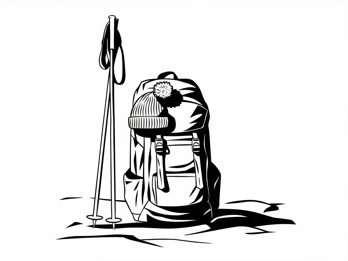 Hit the Trails with This Winter Backpacking Scene