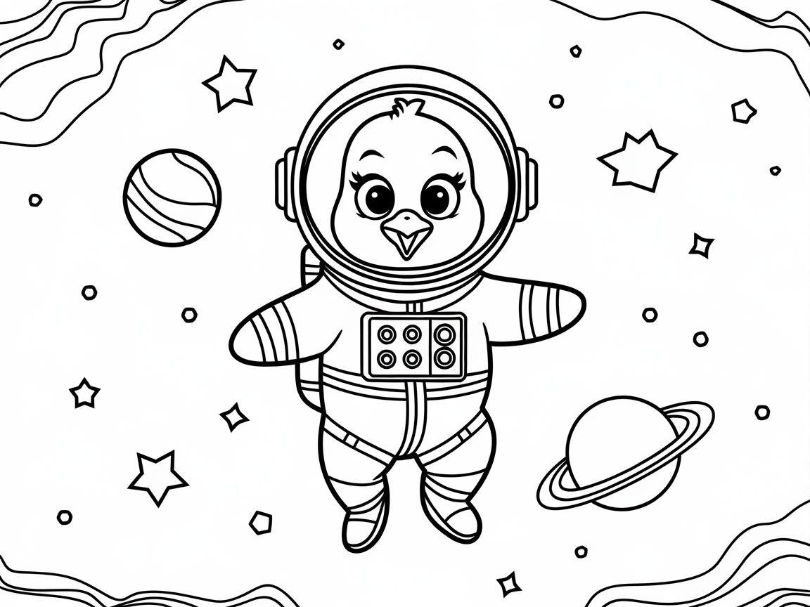 Blast Off with This Space Explorer Chick