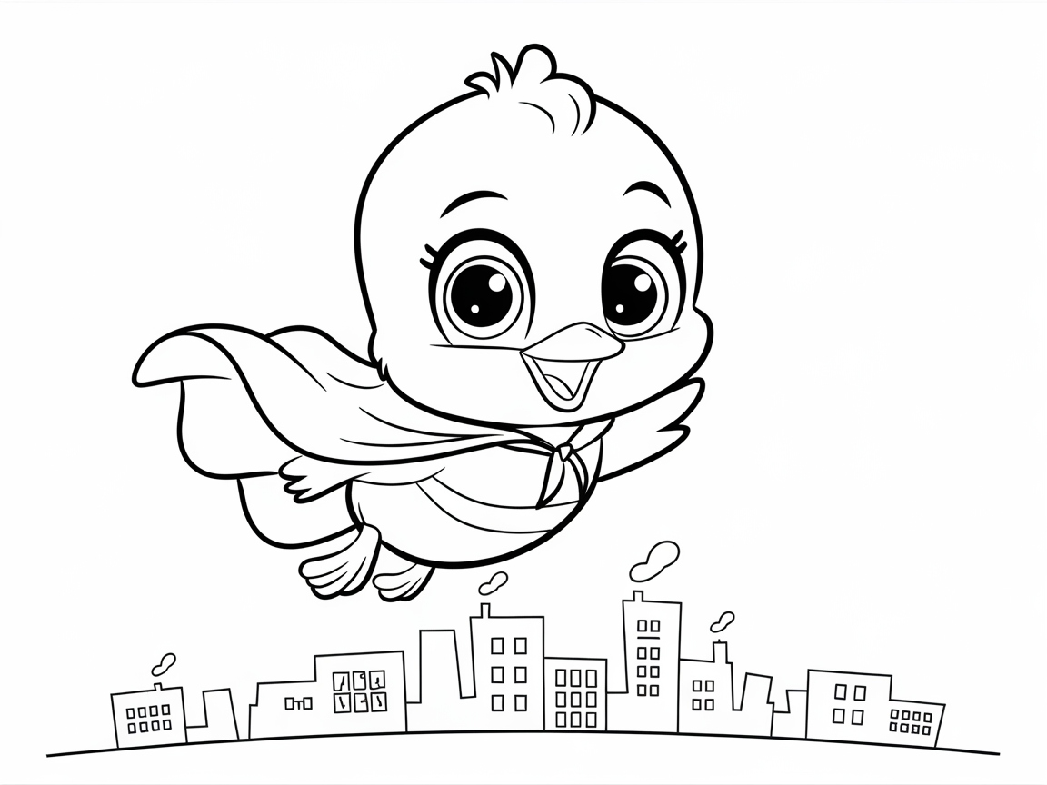 Heroic Chick Takes to the Skies