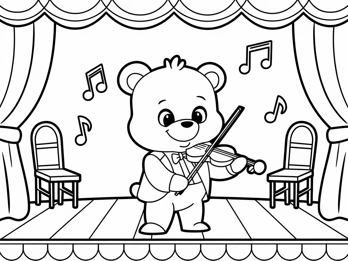 Join the Melody with This Violinist Bear