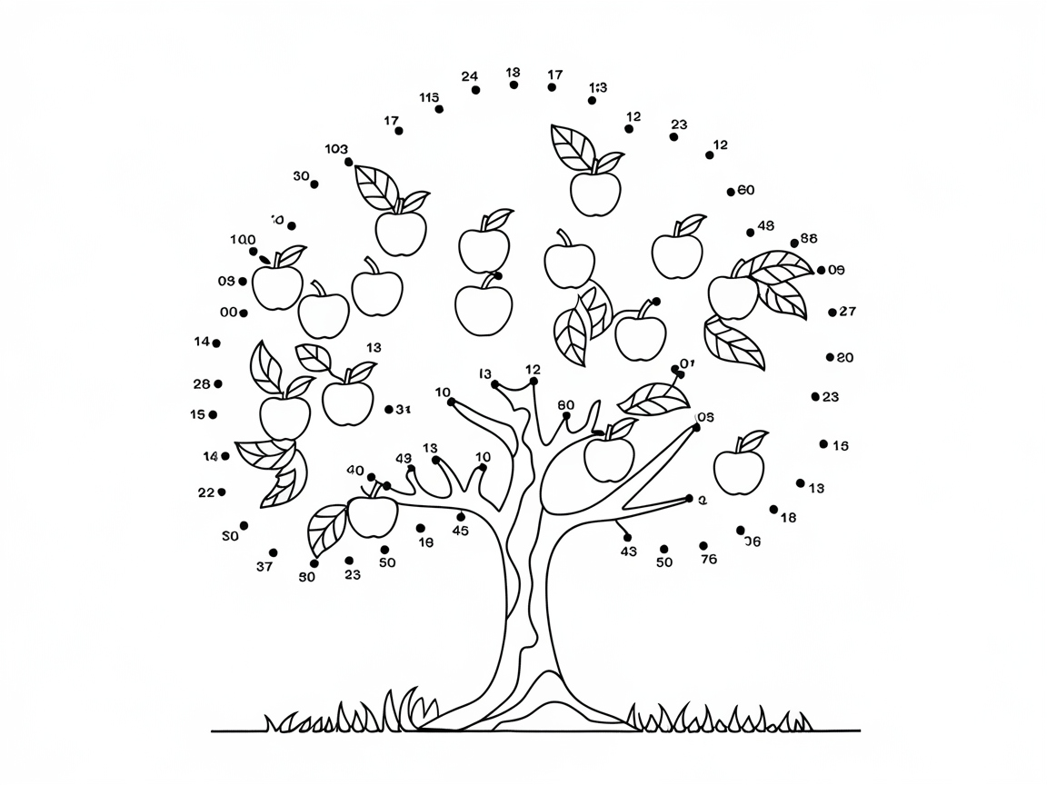 Connect the Dots for an Apple Tree Surprise