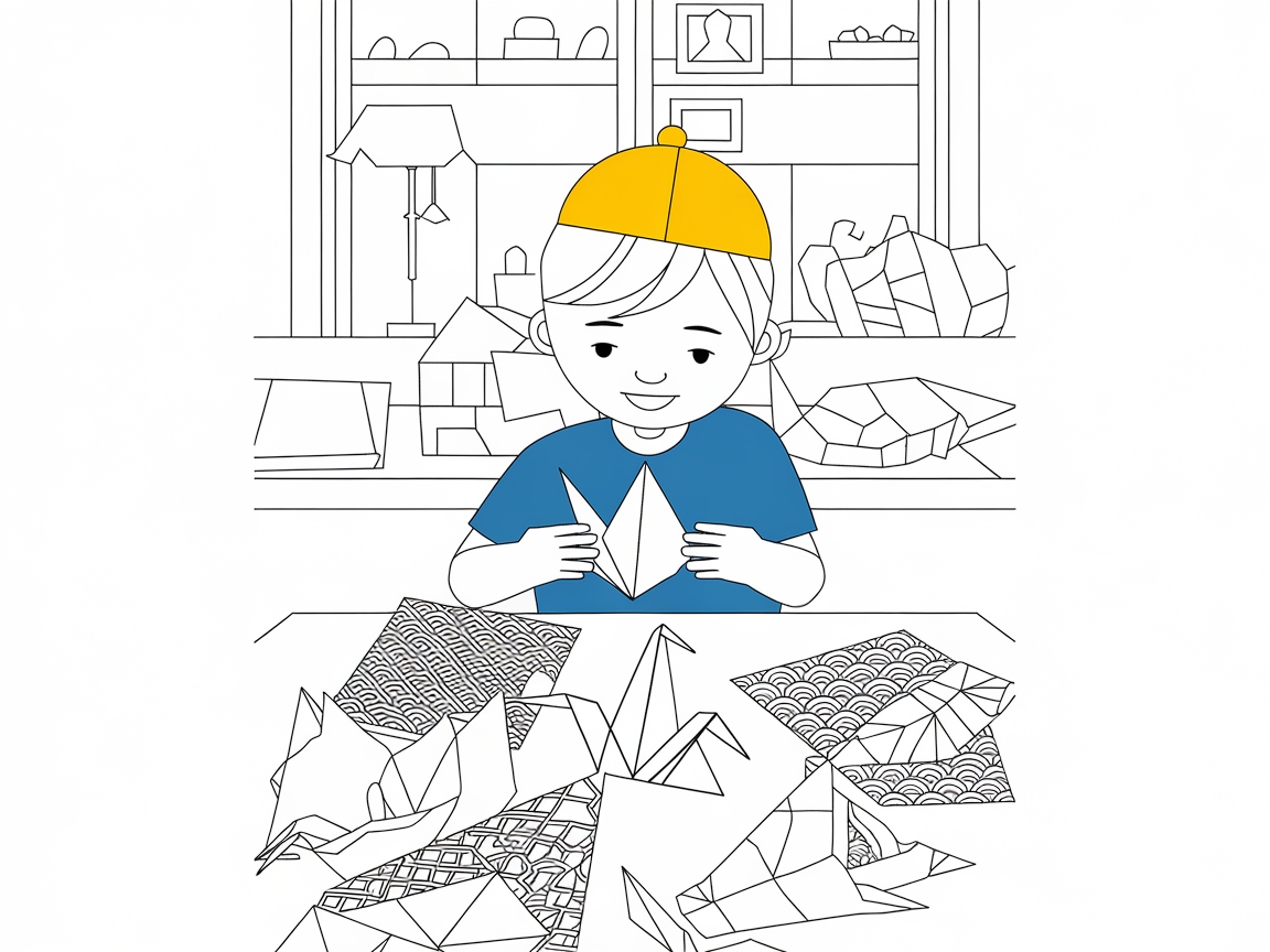Crafting Joy: Bring This Origami Scene to Life