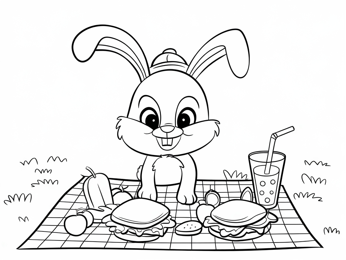 Join the Baby Bunny for a Picnic Adventure