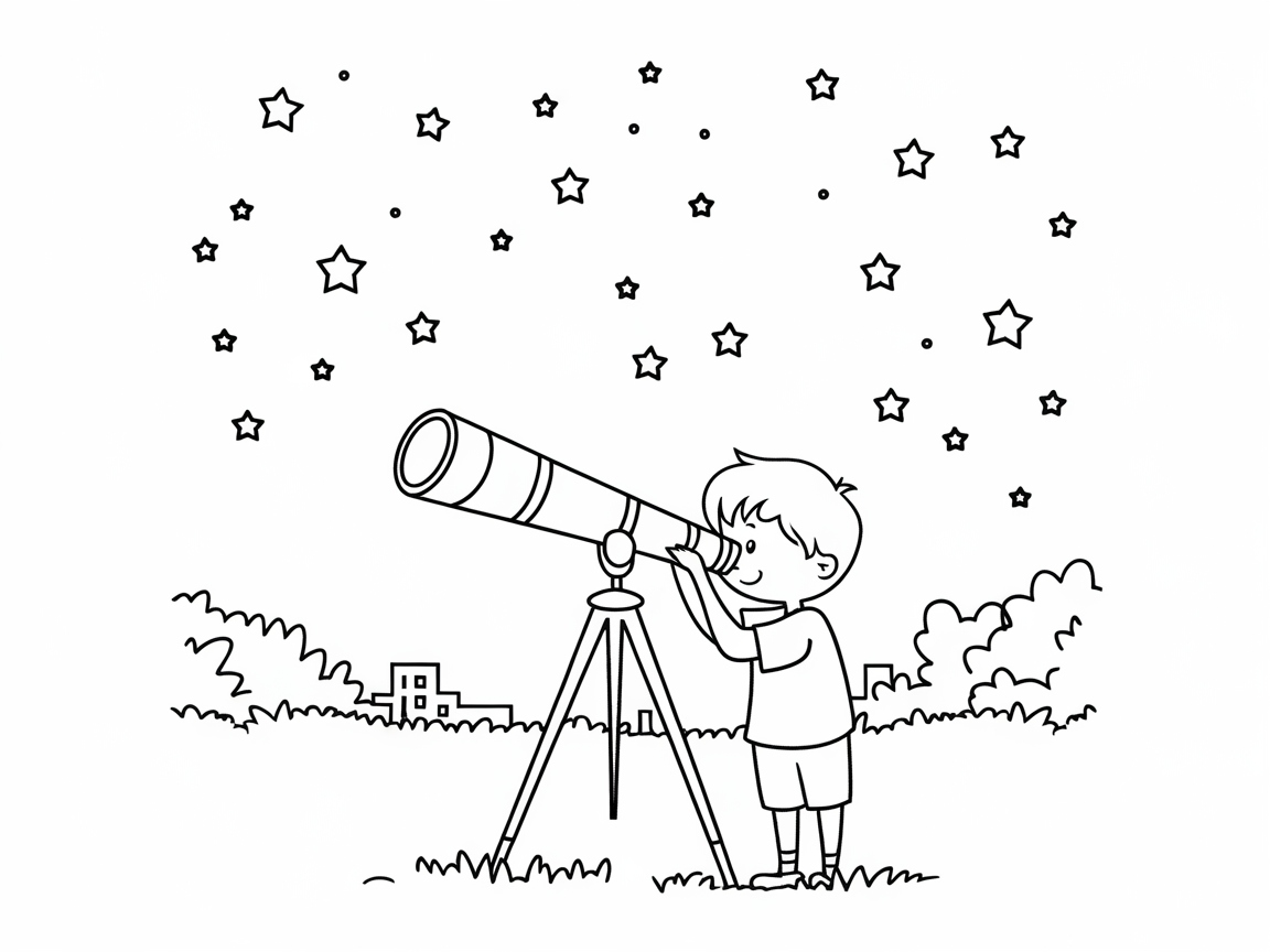 Explore the Night Sky with This Stargazing Scene