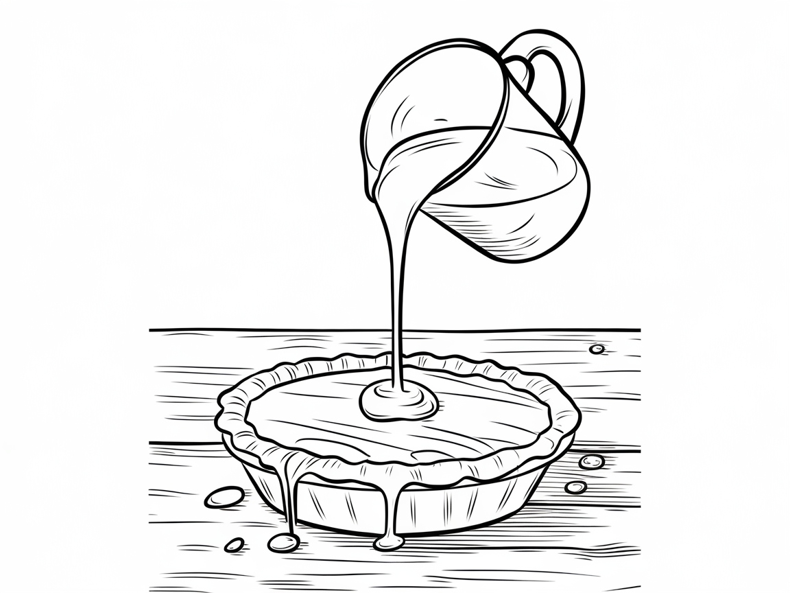 Pouring Perfection: Apple Pie Filling in Action