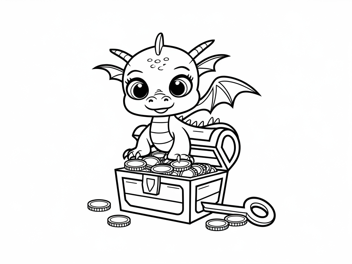 Treasure-Hunting Baby Dragon
