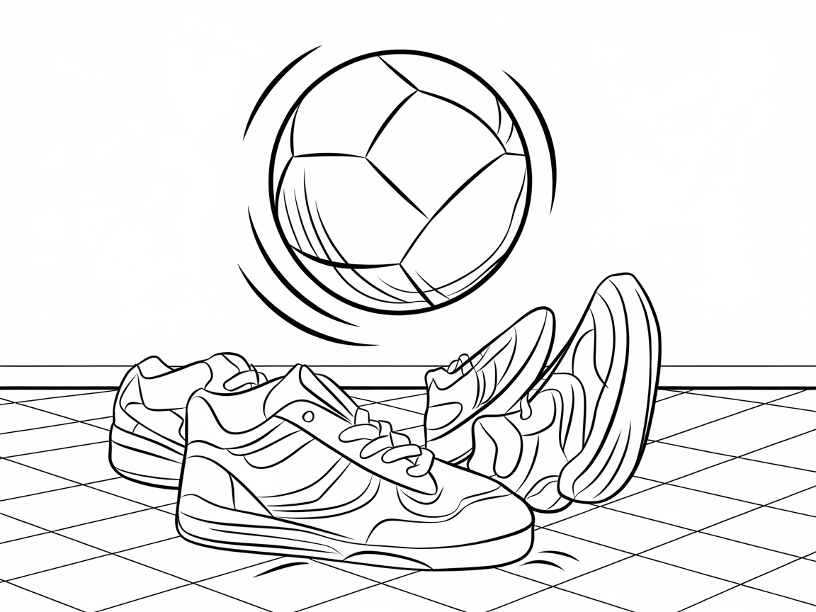 Kick Into Creativity with This Soccer Shoe and Ball Page
