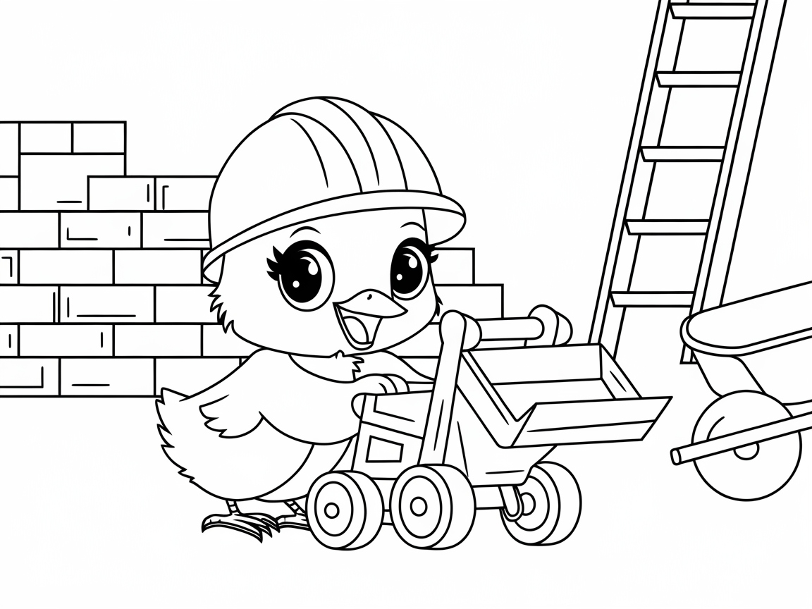 Construction Chick at Work - Unleash Creativity in Building Fun
