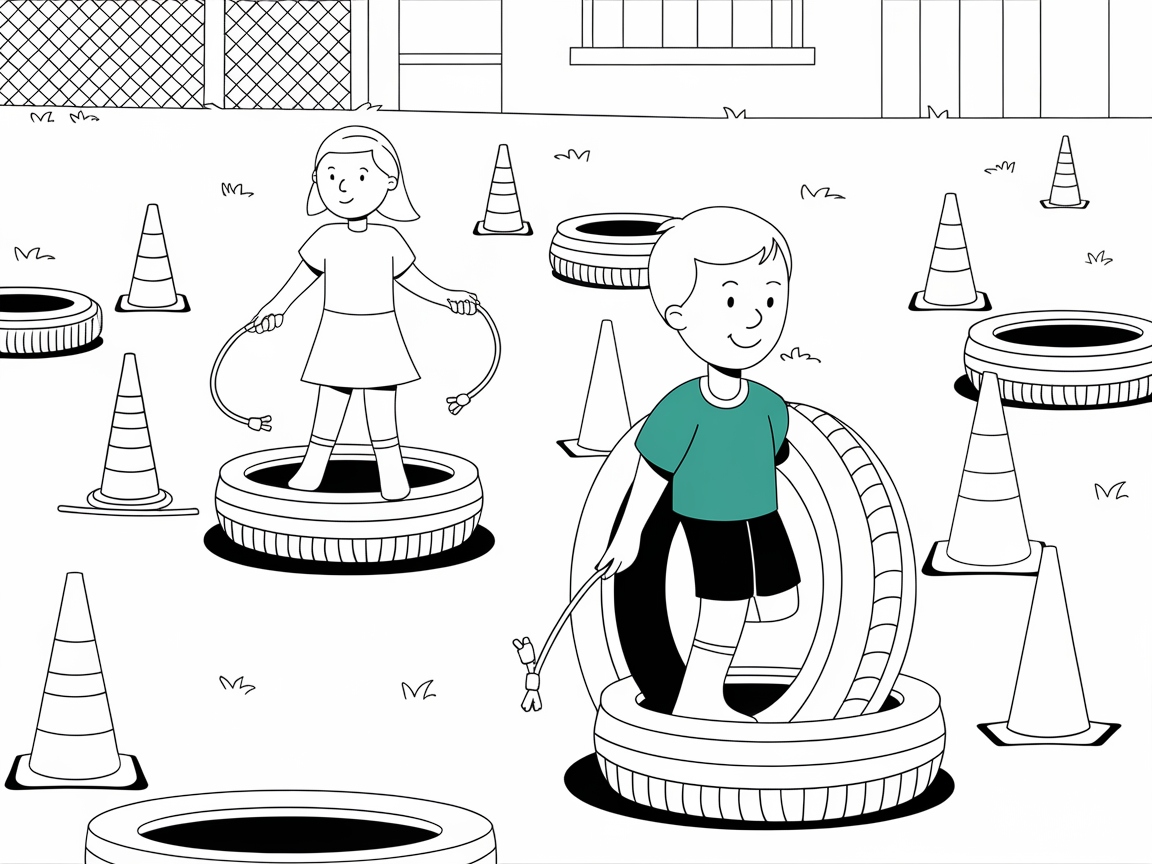 Jump Into Fun with This Backyard Obstacle Course