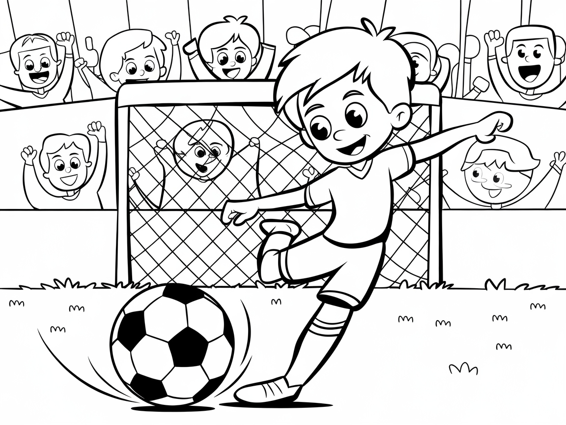 Kick Off Fun with This Energetic Soccer Scene
