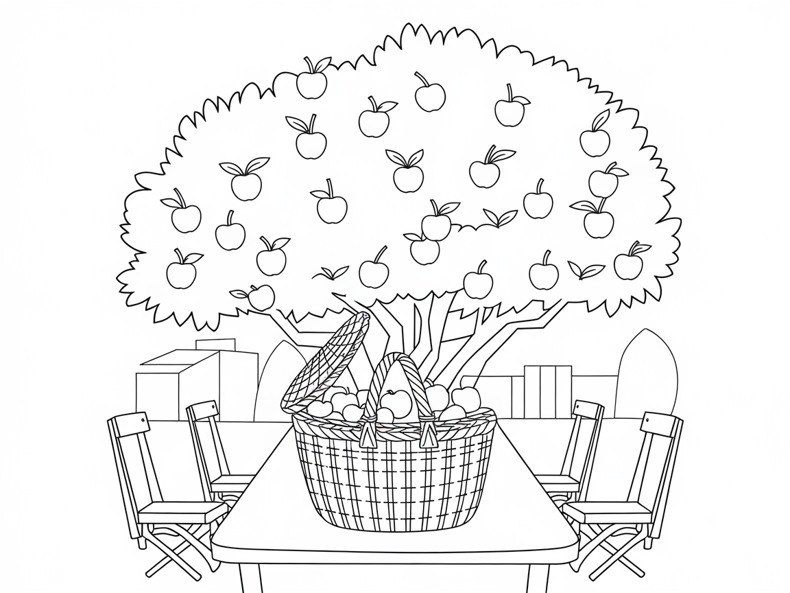 Have a Feast with This Picnic Under the Apple Tree