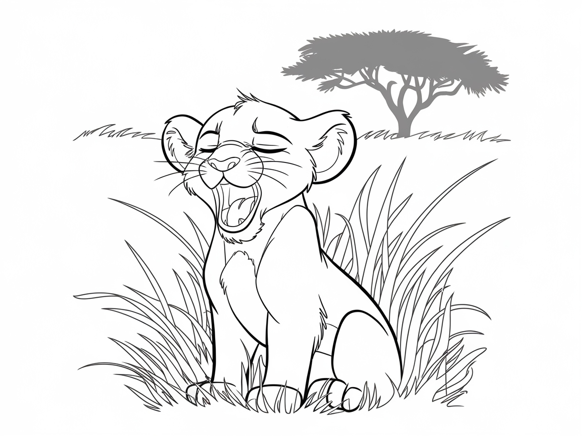 Charming Baby Lion