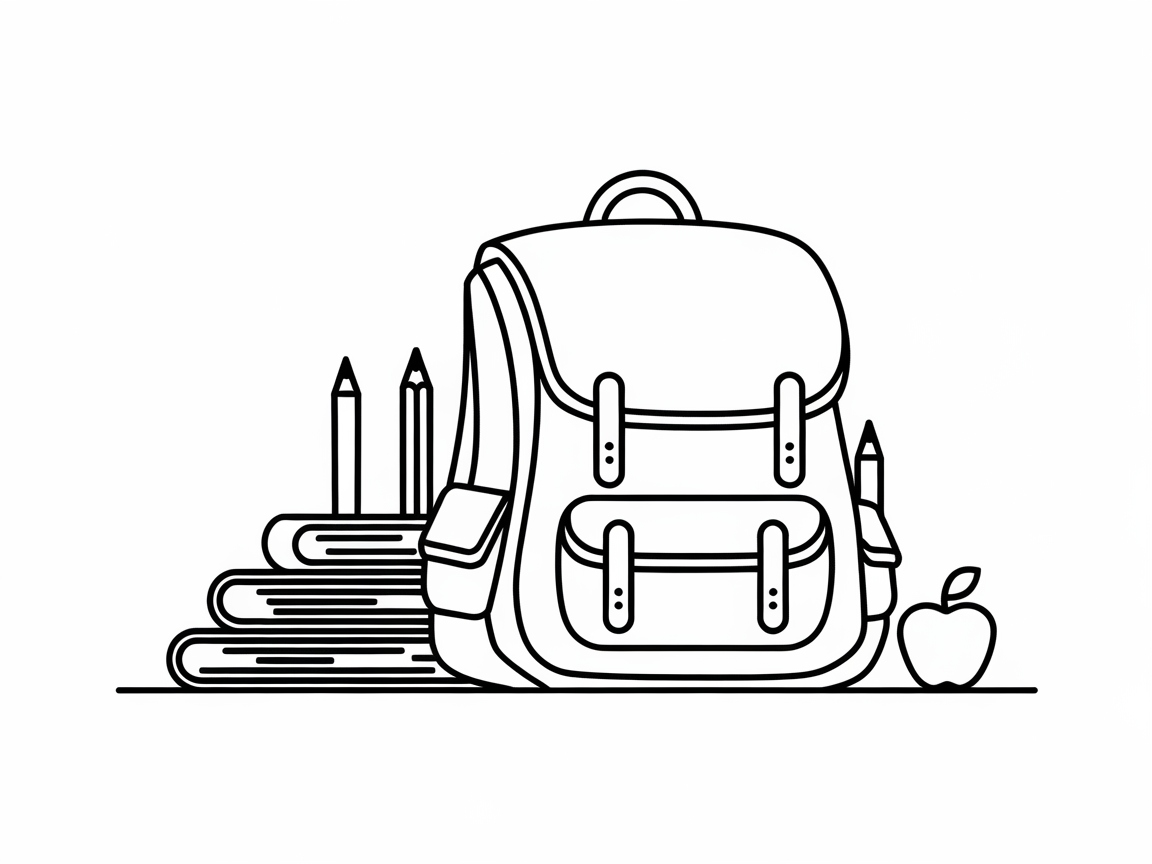 Back to School Backpack Scene