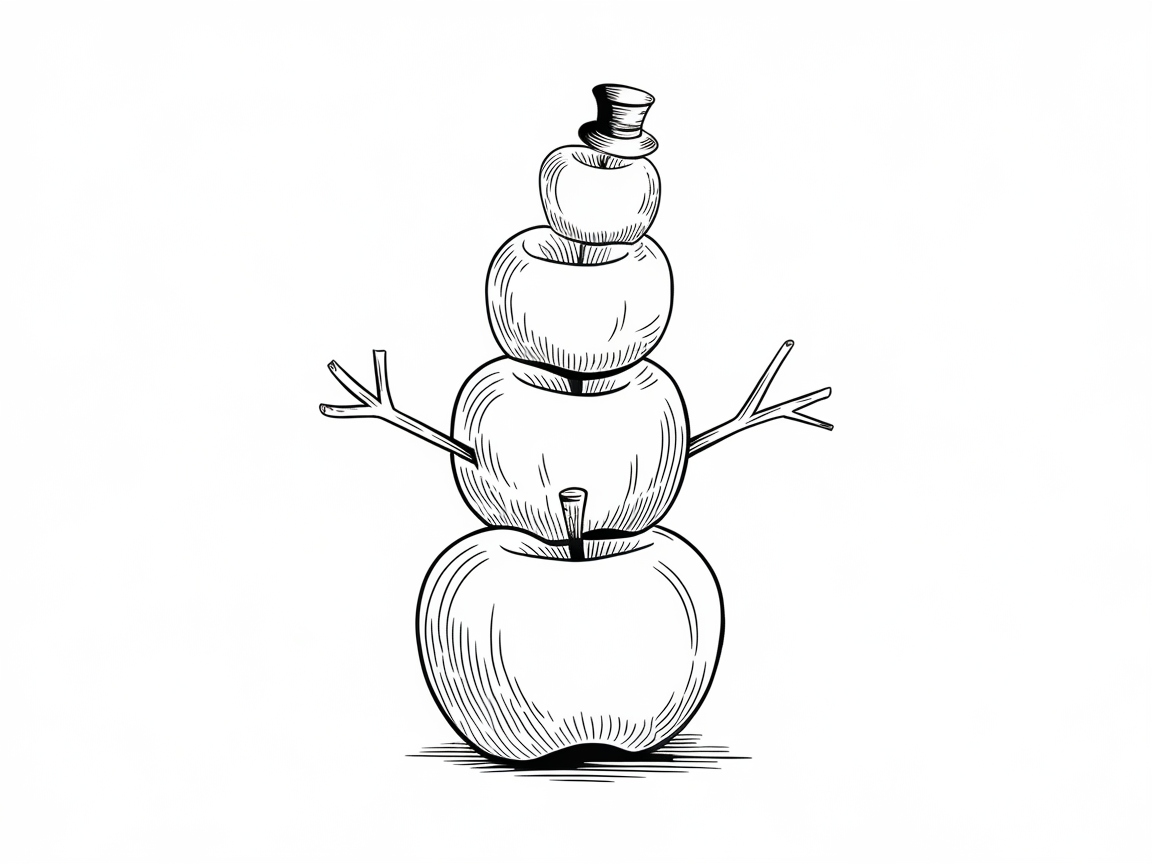 Apple Snowman: A Fun Twist on a Winter Classic