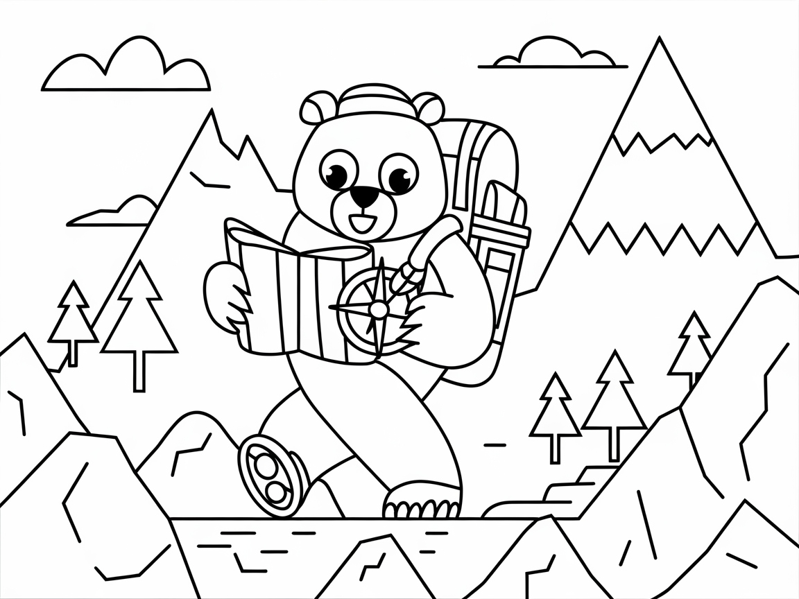 Embark on a Wilderness Adventure with This Hiking Bear