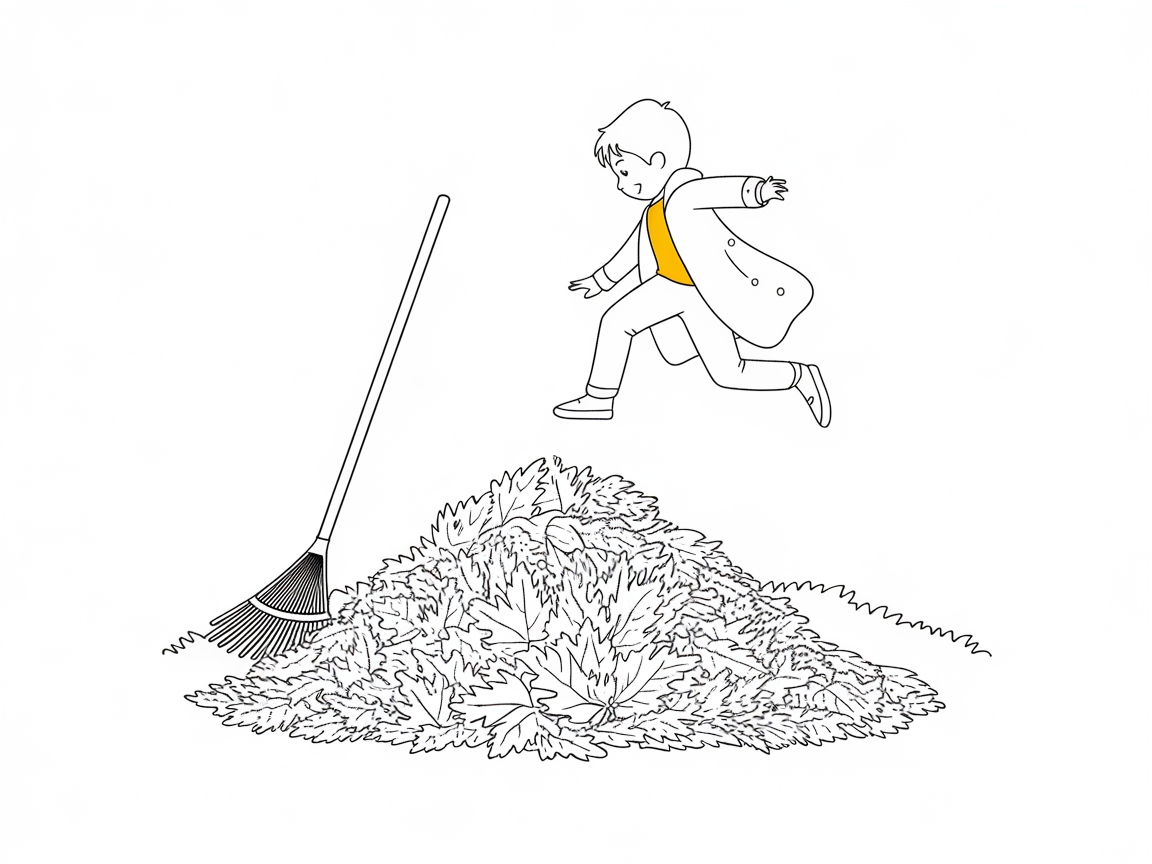 Leap Into Fun With This Leaf Pile Adventure